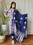 Premium Hand Block Printed "Stitched" Cotton Suits With Cotton Dupatta