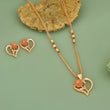 Gold-Plated Alloy Rose Gold Jewel Set For Women