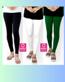 Winkis Economy Primacy leggings for Women - Ankle Fit- Pack of 3 - Combo Offer