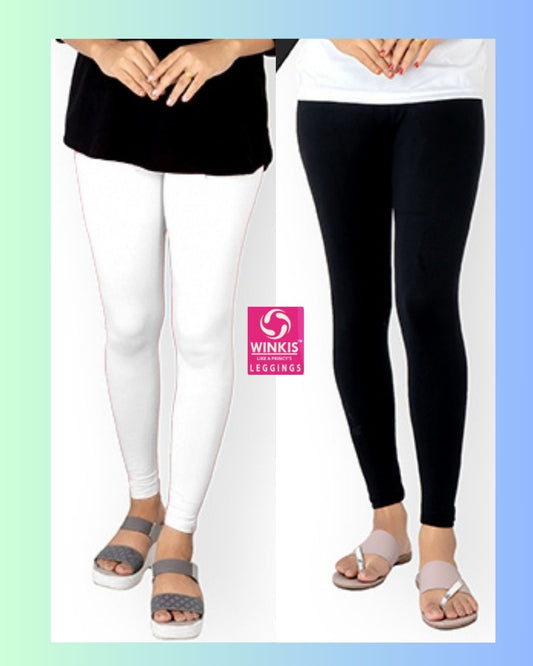 Winkis Premium leggings for Women - Ankle Fit - Pack of 2 -Combo Offer