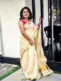 Kerala bridal tissue ready to wear saree