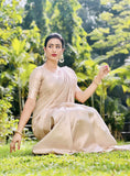 Rose Gold Bridal Tissue Saree | Premium Quality Saree  |Indian Tradtional Saree