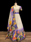 Soft Chinnon Silk Lehenga Choli With Digital Printing