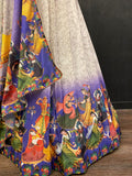 Soft Chinnon Silk Lehenga Choli With Digital Printing