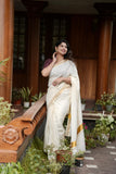 Pure Handloom Kerala cotton - Ready to wear saree