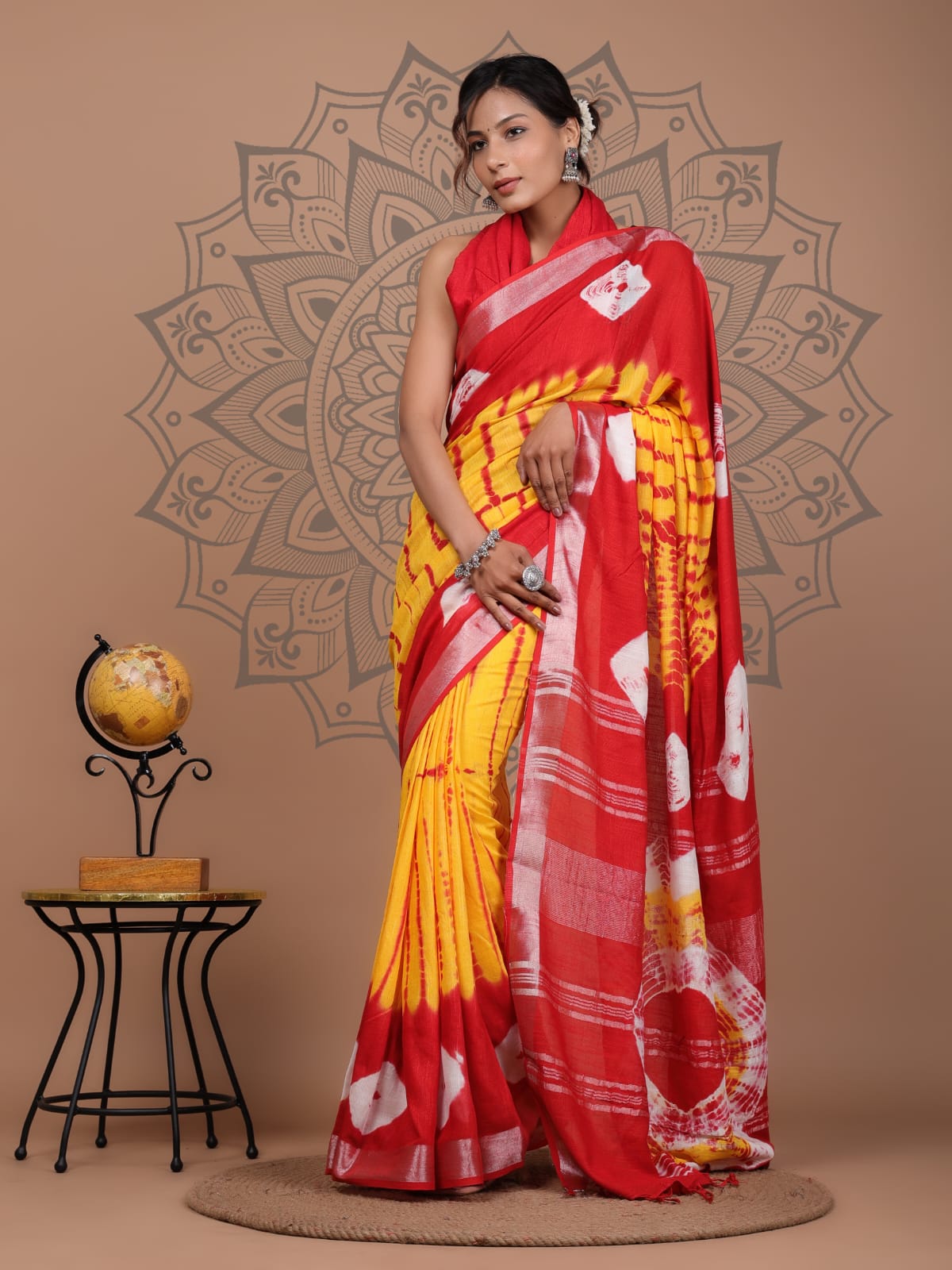 Printed- Hand Block Cotton Saree