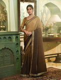 Embroidered Bollywood Silk Blend Saree