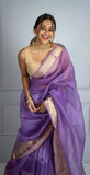 Woven Daily Wear Organza Saree