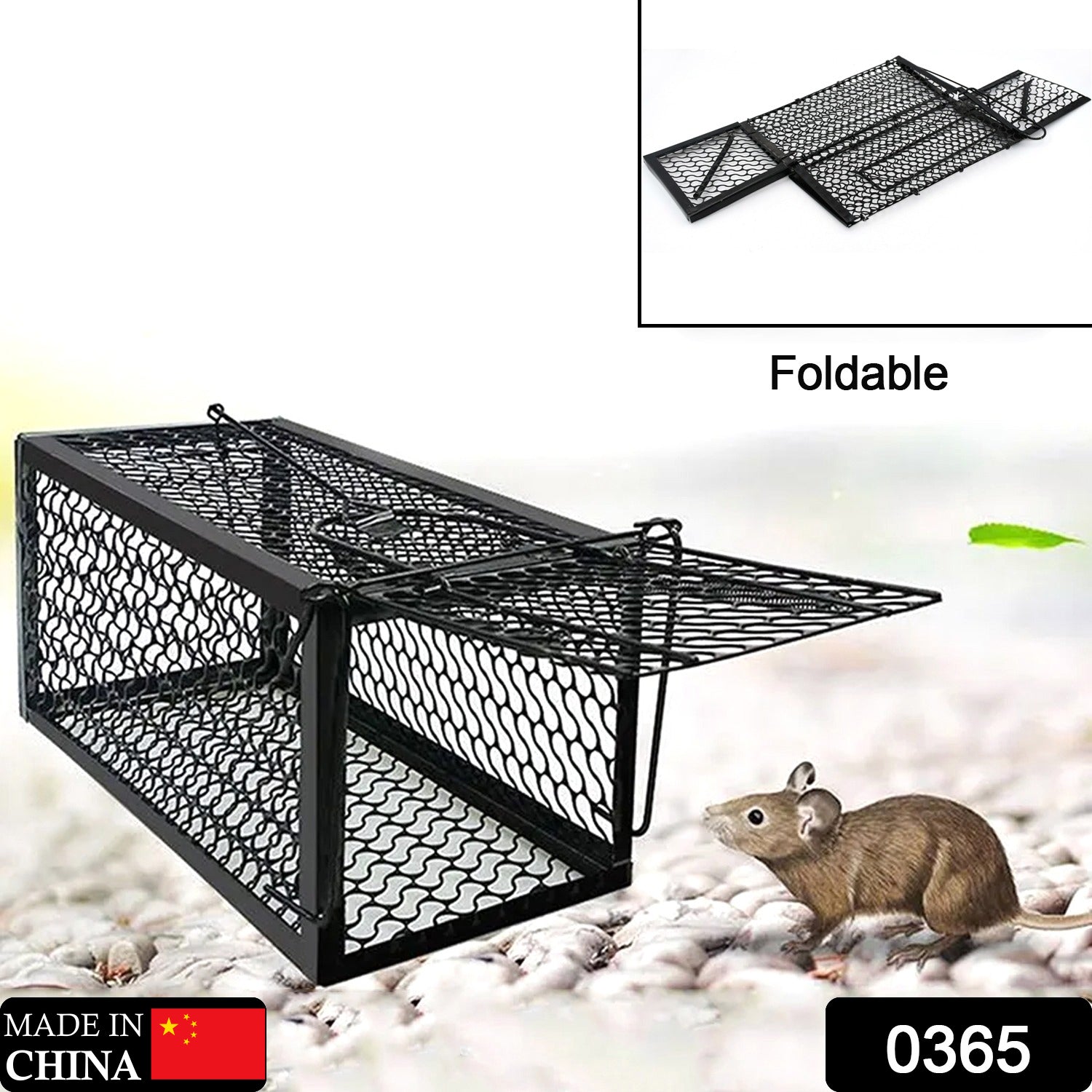 Foldable Mouse Trap Squirrel Trap Small Live Animal Trap Mouse Voles Hamsters Live Cage Rat Mouse Cage Trap for Mice Easy to Catch and Release