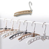Portable Folding 360 Degree Rotating Clothes Hangers Travel Foldable & Adjustable Accessories Foldable Clothes Hangers Drying Rack for Travel (1 Pc)