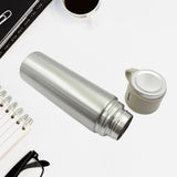 Stainless Steel Vacuum Flask Set with 3 Steel Cups Combo for Coffee Hot Drink and Cold Water Flask (500ml)