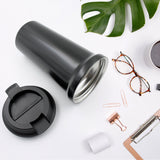 Inside Stainless Steel & Outside Plastic Vacuum Insulated Coffee Cups Double Walled Travel Mug(1 Pc)