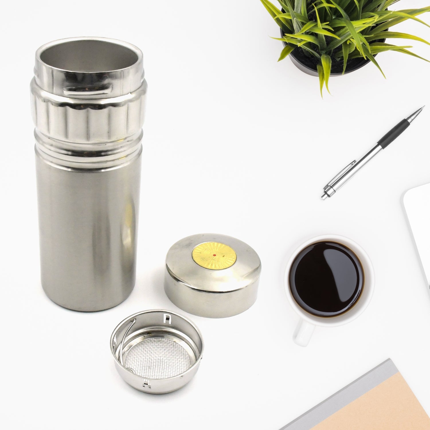 Vacuum Insulated Stainless Steel Flask Water Bottle/ Cup (1 Pc)