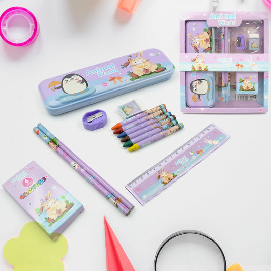 School Supplies Stationery Kit (12 Pc Set)