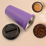 Inside Stainless Steel & Outside Plastic Vacuum Insulated Coffee Cups (1 Pc 450ML)