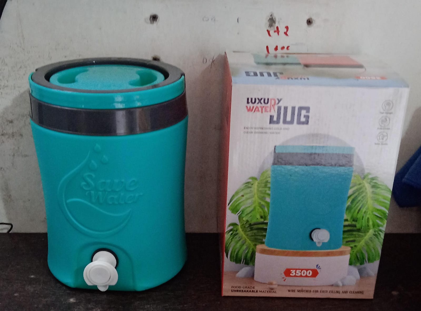 Water Jug Camper with Tap Plastic Insulated Cool Water Storage for Traveling - Water Jug 3.5 Ltr