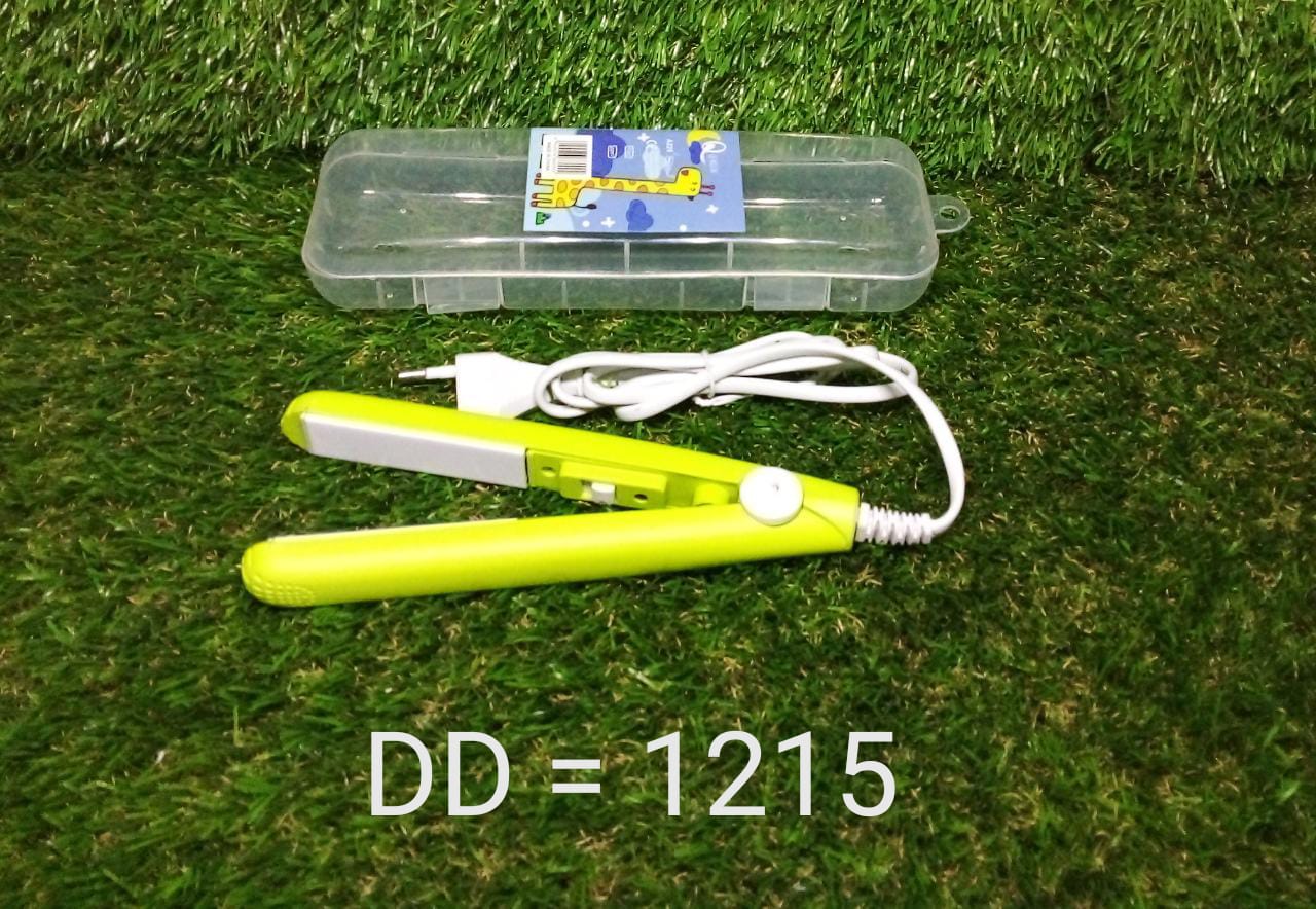 1215 Mini Portable Electronic Hair Straightener and Curler DeoDap