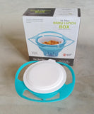 Portable Non Spill Feeding Toddler Gyro Bowl 360 Degree Rotating Dish
