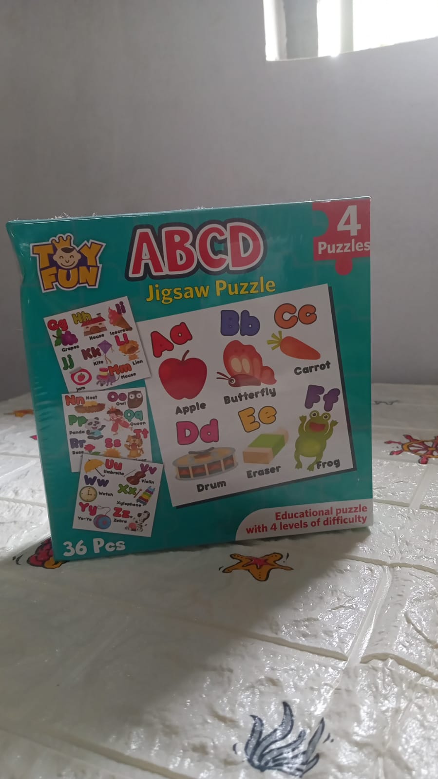 Learning Abcd JigSaw Toy Puzzle For Children (4 Puzzles Pack)